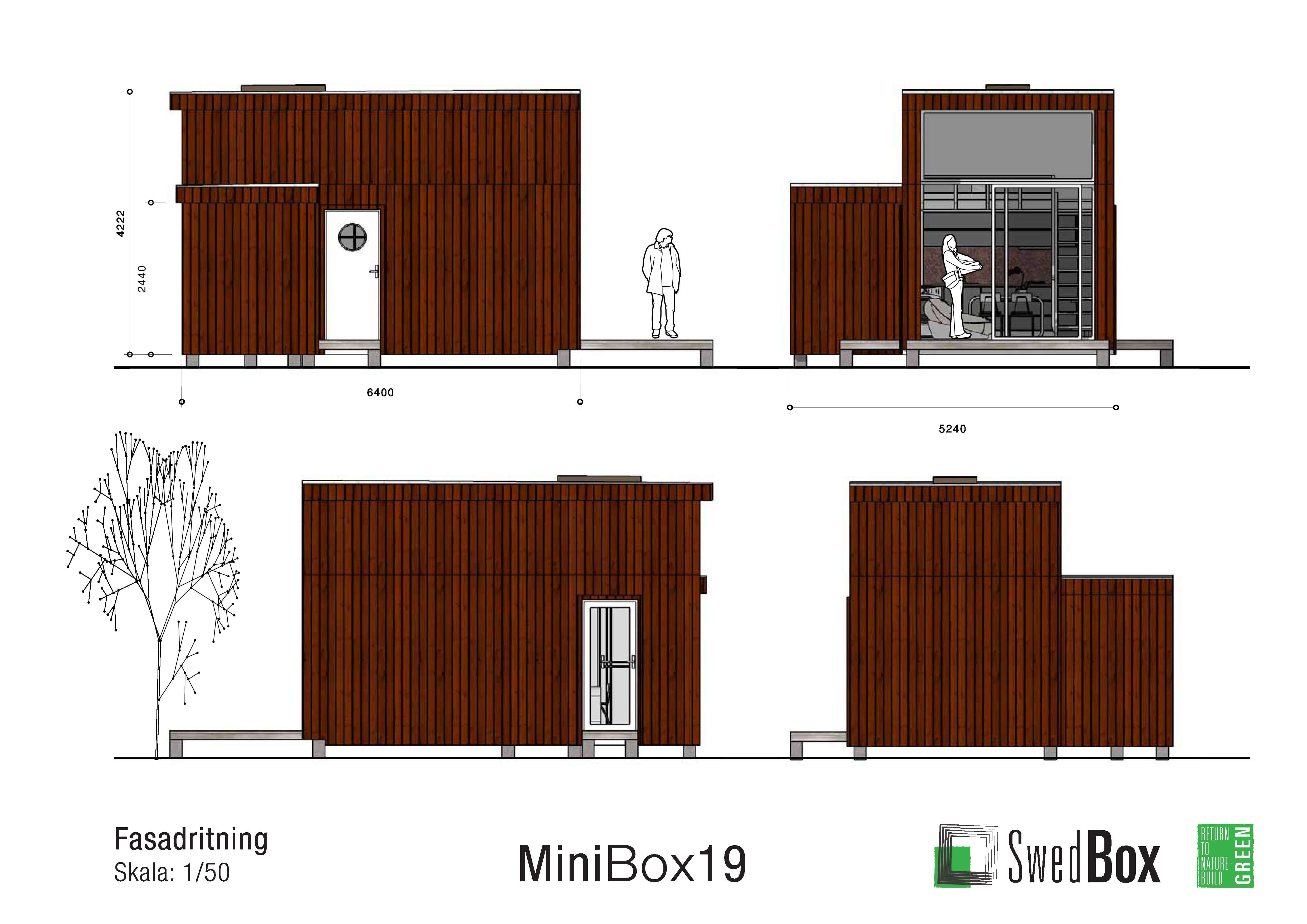 MiniBox 19, fasad